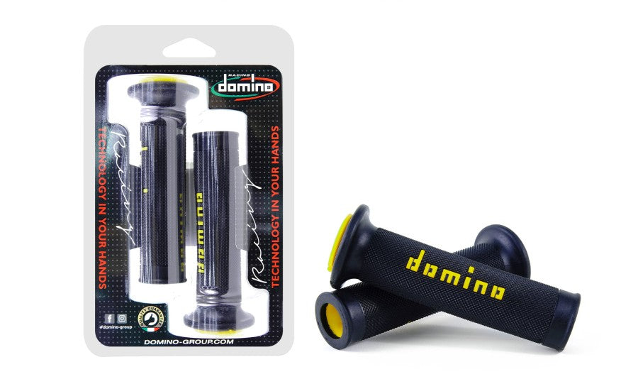 Domino A010 Road Racing Grips Black/Yellow