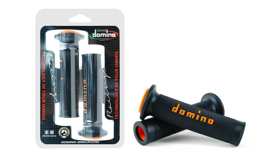 Domino A010 Road Racing Grips Black/Orange