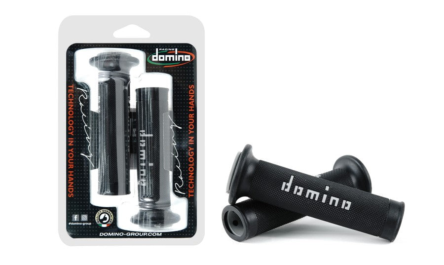 Domino A010 Road Racing Grips Black/Grey