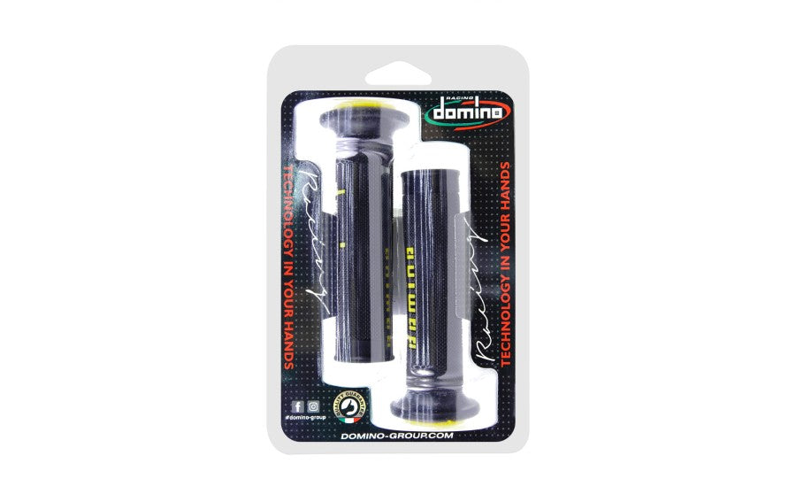 Domino A010 Road Racing Grips Black/Yellow