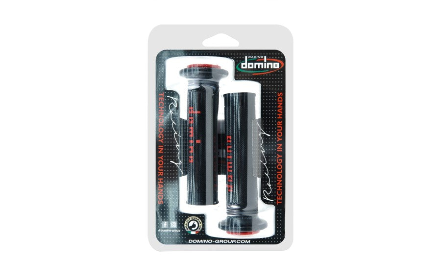 Domino A010 Road Racing Grips Black/Red