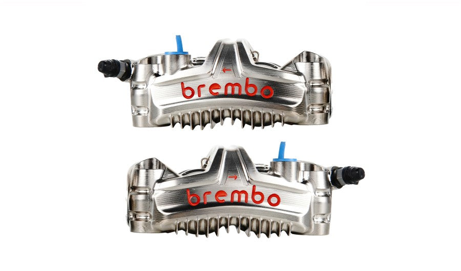 Brembo GP4-MS Fins 108mm Billet Caliper Set Nickel