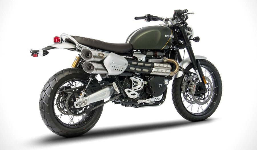 Zard slip on exhaust Triumph Scrambler 1200 stainless steel
