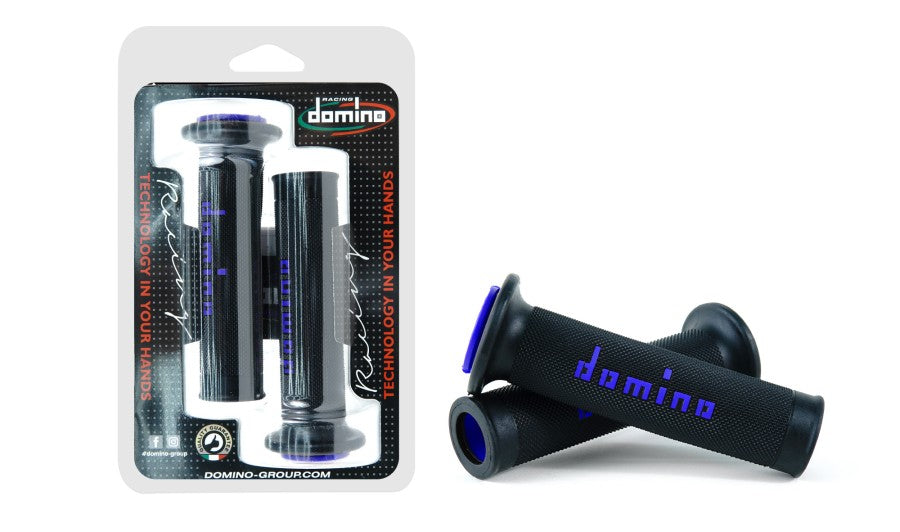 Domino A010 Road Racing Grips Black/Blue