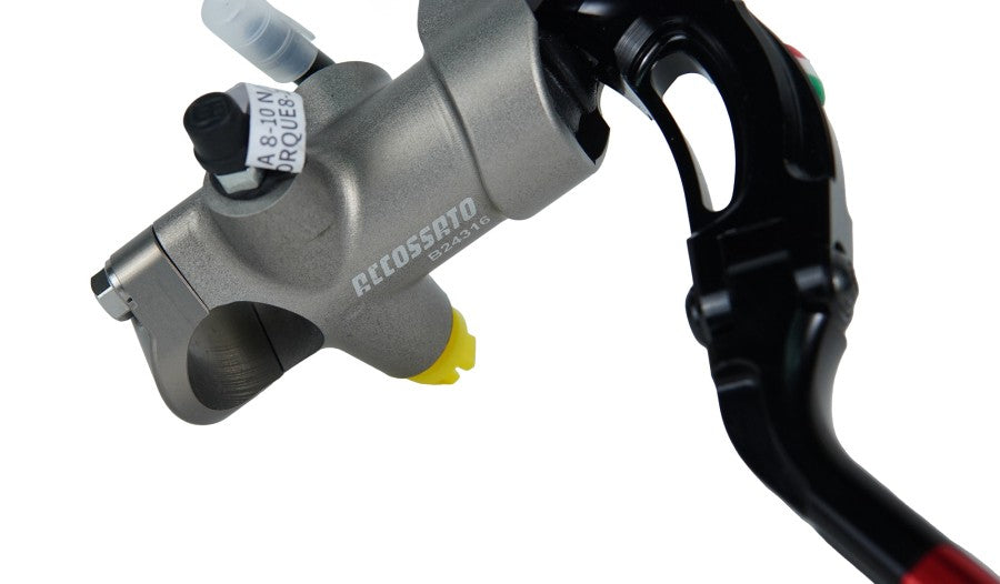 Accossato Billet Brake Master Cylinder 16x18 Revolution - Red - CY006RL18