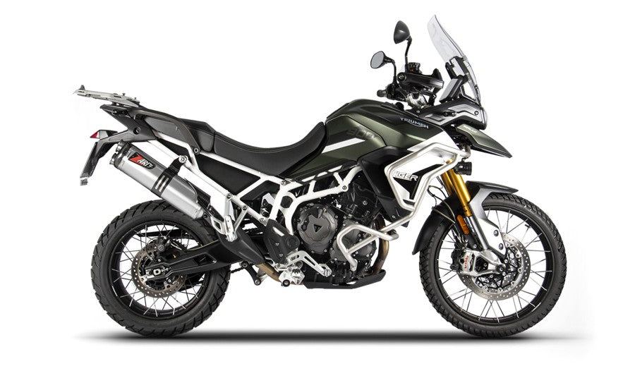 Zard Triumph Tiger 900 - Slip On Silencer - Stainless Steel -ZTP513S10SCR