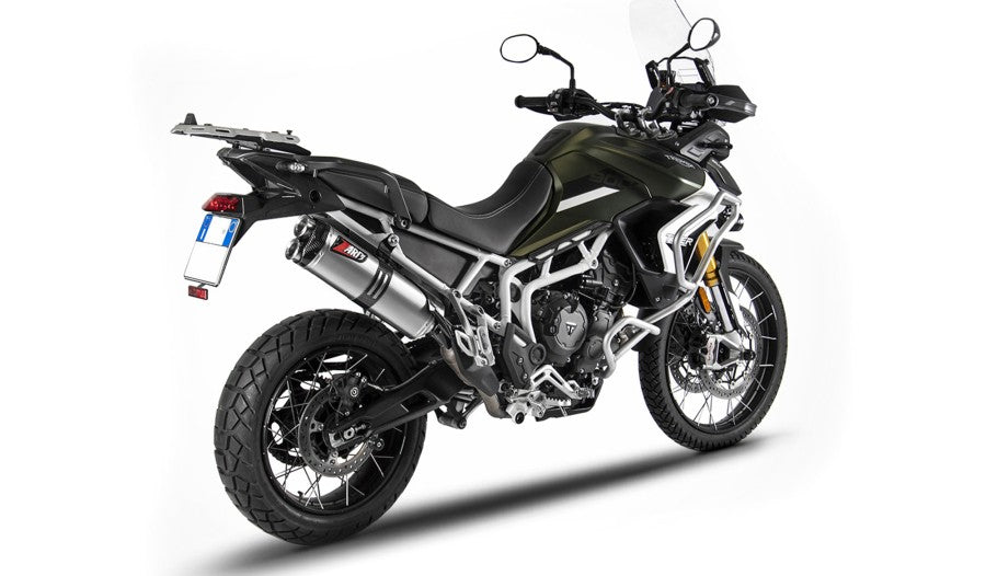 Zard Triumph Tiger 900 - Slip On Silencer - Stainless Steel -ZTP513S10SCR